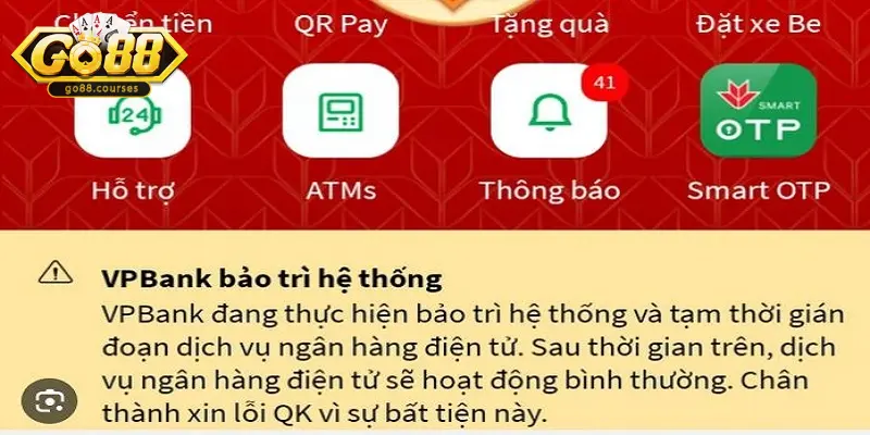 Một vài lỗi đến từ ngân hàng